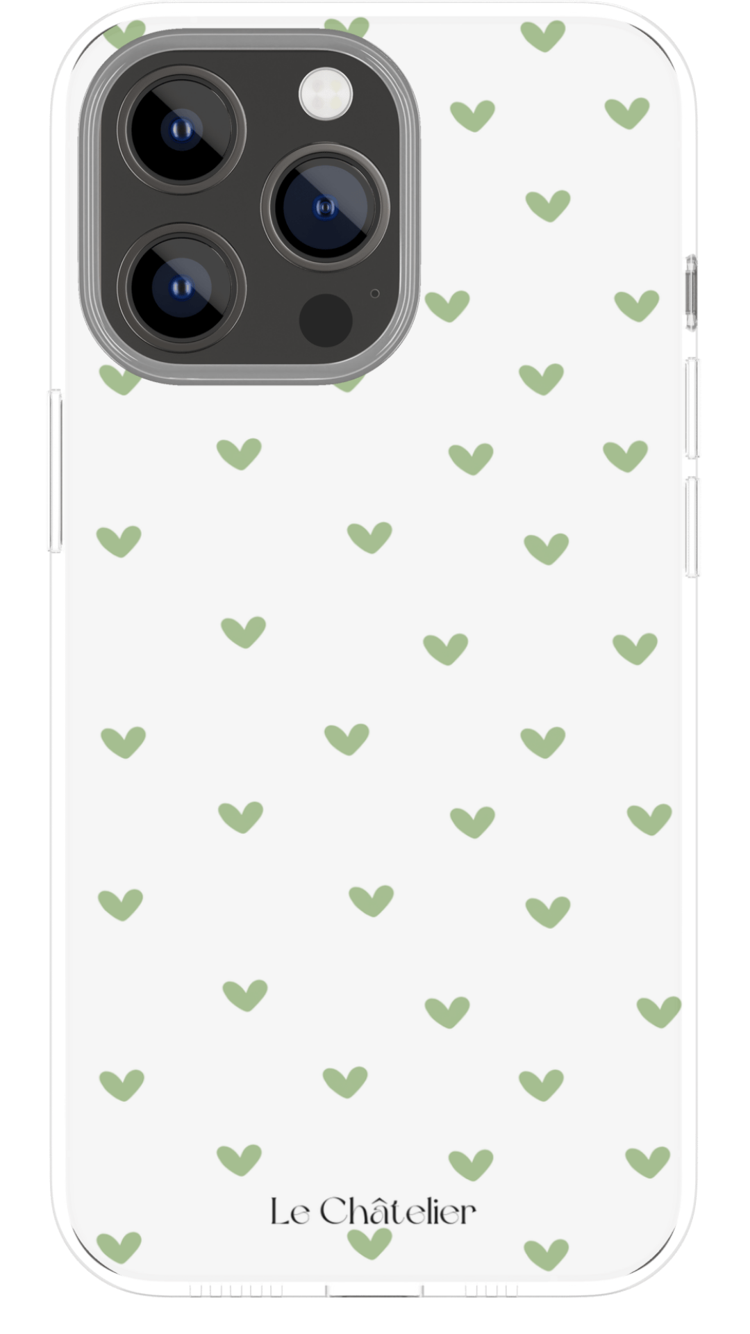 Coque cœur vert