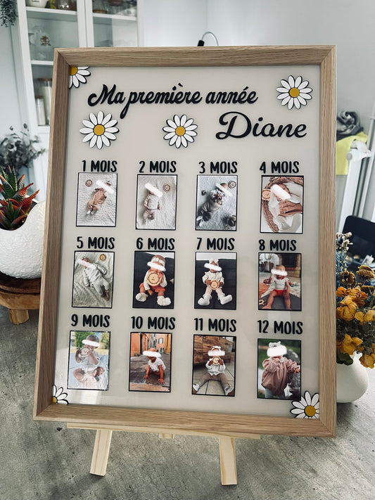 Cadre personnalisé marguerite