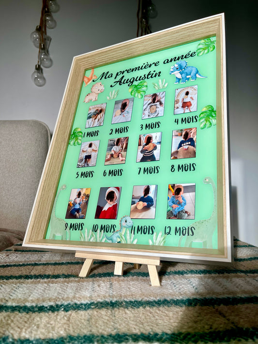 Cadre ma première année « dinosaure»