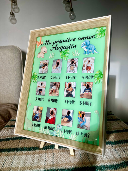 Cadre ma première année « dinosaure»
