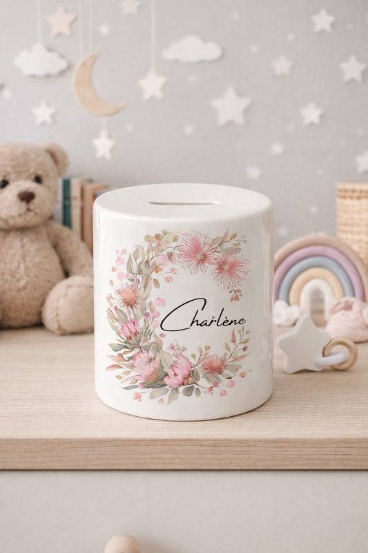 Tirelire en céramique personnalisable