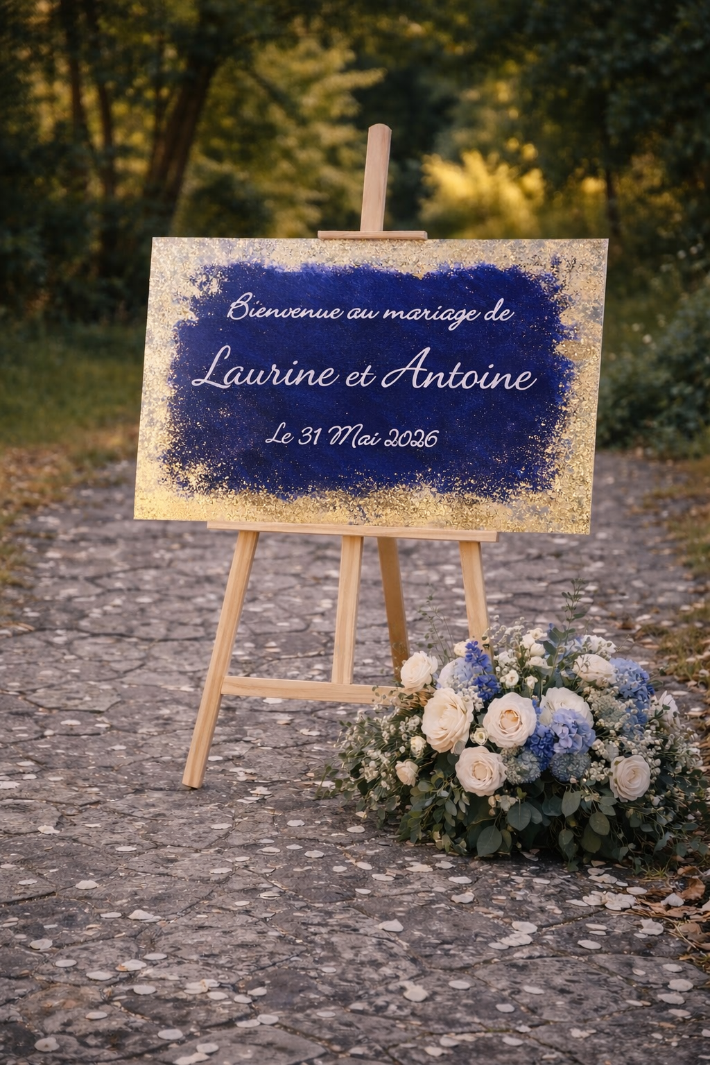 ✨ Panneau de bienvenue mariage en plexiglas – 80 x 60 cm